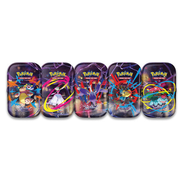 Pokemon Trading Card Game Mega Heroes Mini Tin Display